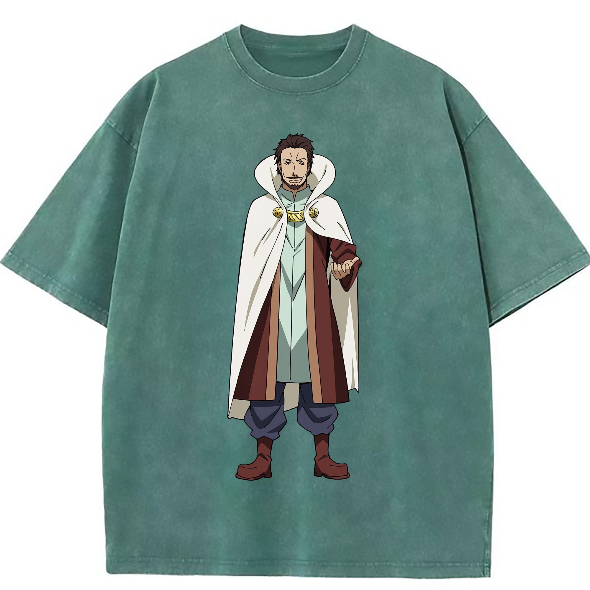 （画像用） 転スラ Regarding Reincarnated to Slime 綿100% ヴィンテージ風 半袖Tシャツ（フロントプリント）